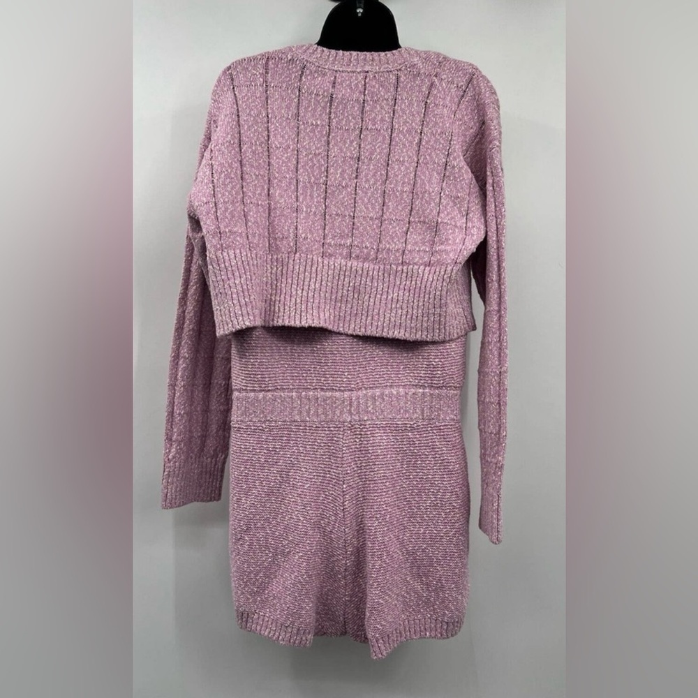 New Free People Declan Sweater Set Size Medium 
Color: Crocus Pink - Picture 8 of 10